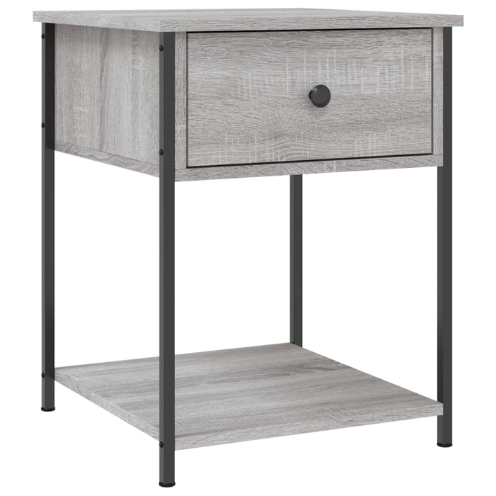 Comodino Grigio Sonoma 44x45x58 cm in Legno Multistratocod mxl 129919