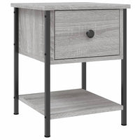 Comodini 2 pz-Set di 2 Tavolino da notte Grigio Sonoma 34x35,5x45 cm in Legno Multistrato