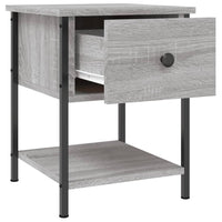 vidaXL Comodini 2 pz Grigio Sonoma 34x35,5x45 cm in Legno Multistrato