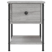 vidaXL Comodini 2 pz Grigio Sonoma 34x35,5x45 cm in Legno Multistrato
