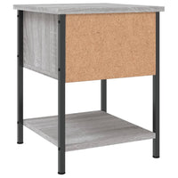 vidaXL Comodini 2 pz Grigio Sonoma 34x35,5x45 cm in Legno Multistrato