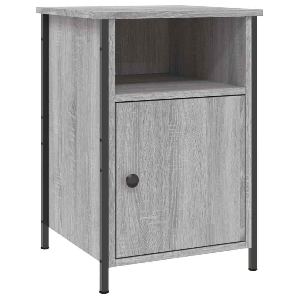Comodino Grigio Sonoma 40x42x60 cm in Legno Multistrato 825919