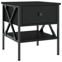 Comodino Nero 40x42x45 cm in Legno Multistratocod mxl 127506