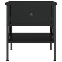 Comodino Nero 40x42x45 cm in Legno Multistrato 825953