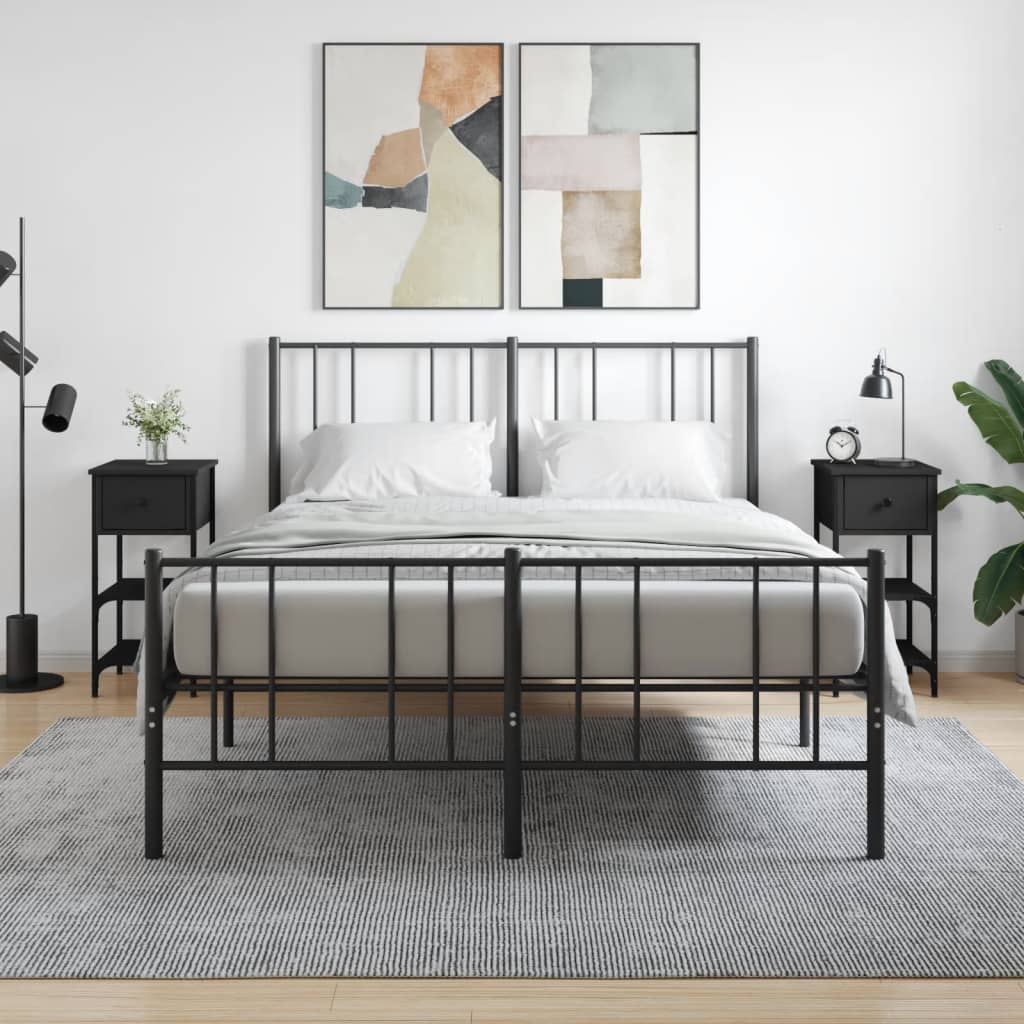 Comodini 2 pz Neri 34x36x70 cm in Legno Multistratocod mxl 82042