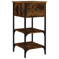 Comodino Rovere Fumo 34x36x70 cm in Legno Multistratocod mxl 105934