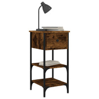 Comodino Rovere Fumo 34x36x70 cm in Legno Multistratocod mxl 105934