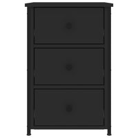 Comodino Nero 40x36x60 cm in Legno Multistrato 825993
