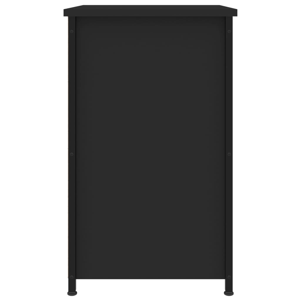 Comodino Nero 40x36x60 cm in Legno Multistrato 825993