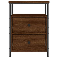 Comodino-Tavolino da notte Rovere Marrone 44x45x60 cm in Legno Multistrato