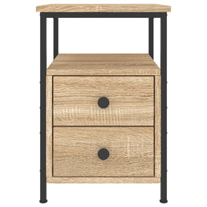 Comodino-Tavolino da notte Rovere Sonoma 34x35,5x50 cm in Legno Multistrato