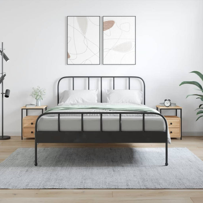 Comodini 2pz-Set di 2 Tavolino da notte Rovere Sonoma 34x35,5x50 cm in Legno Multistrato