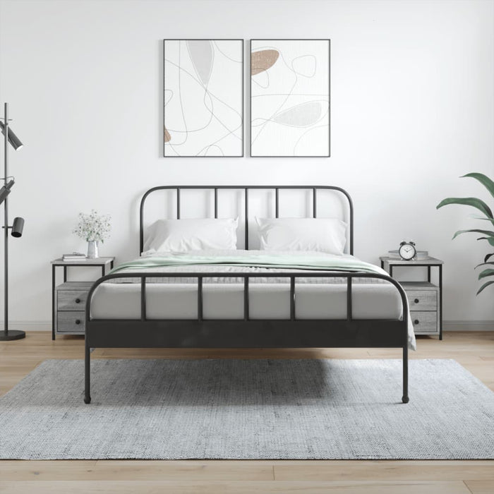 Comodini 2 pz Grigio Sonoma 34x35,5x50 cm in Legno Multistratocod mxl 126287