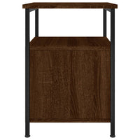Comodini 2pz-Set di 2 Tavolino da notte Rovere Marrone 34x35,5x50 cm in Legno Multistrato