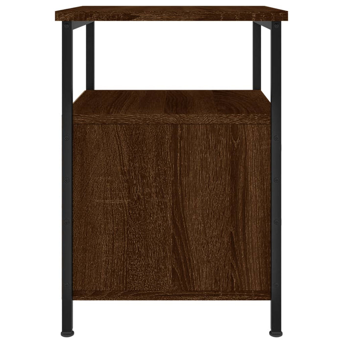Comodini 2pz-Set di 2 Tavolino da notte Rovere Marrone 34x35,5x50 cm in Legno Multistrato