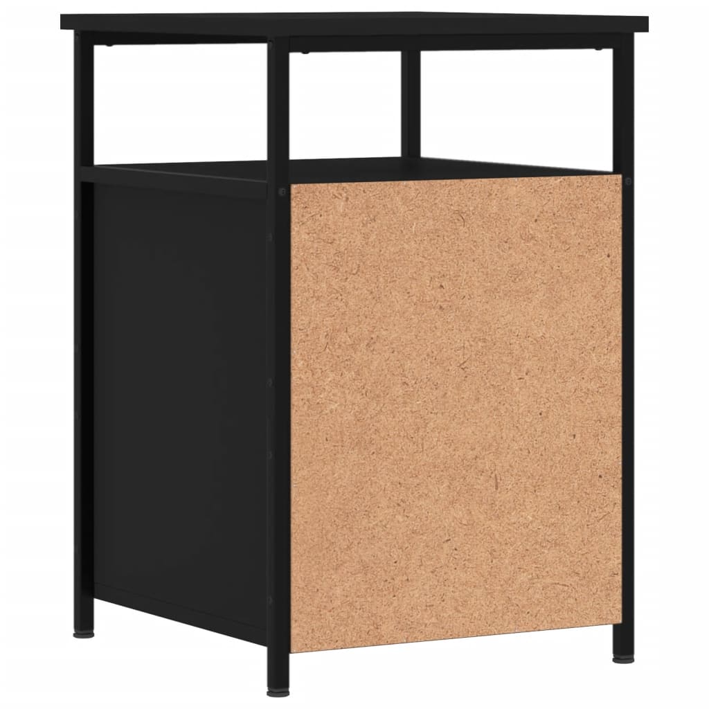 Comodini 2 pz Neri 40x42x60 cm in Legno Multistrato 826034
