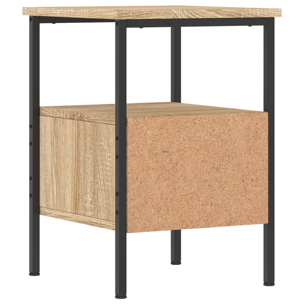 Comodini 2pz-Set di 2 Tavolino da notte Rovere Sonoma 34x36x50 cm in Legno Multistrato