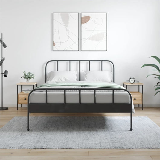 Comodini 2pz-Set di 2 Tavolino da notte Rovere Sonoma 34x36x50 cm in Legno Multistrato