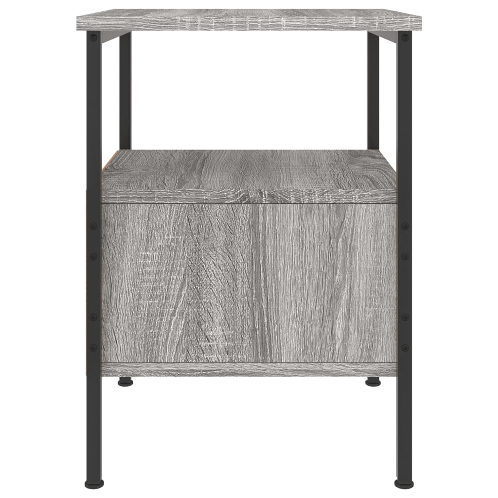 Comodini 2pz Grigio Sonoma 34x36x50 cm in Legno Multistrato 826050