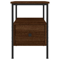 Comodini 2pz-Set di 2 Tavolino da notte Rovere Marrone 34x36x50 cm in Legno Multistrato