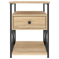 Comodino-Tavolino da notte Rovere Sonoma 40x42x55 cm in Legno Multistrato