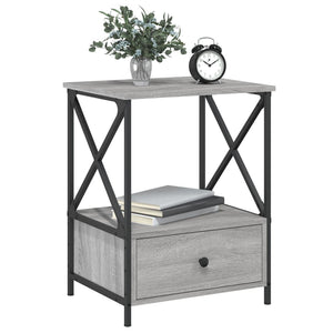 Comodini 2 pz Grigio Sonoma 50x41x65 cm in Legno Multistratocod mxl 105950