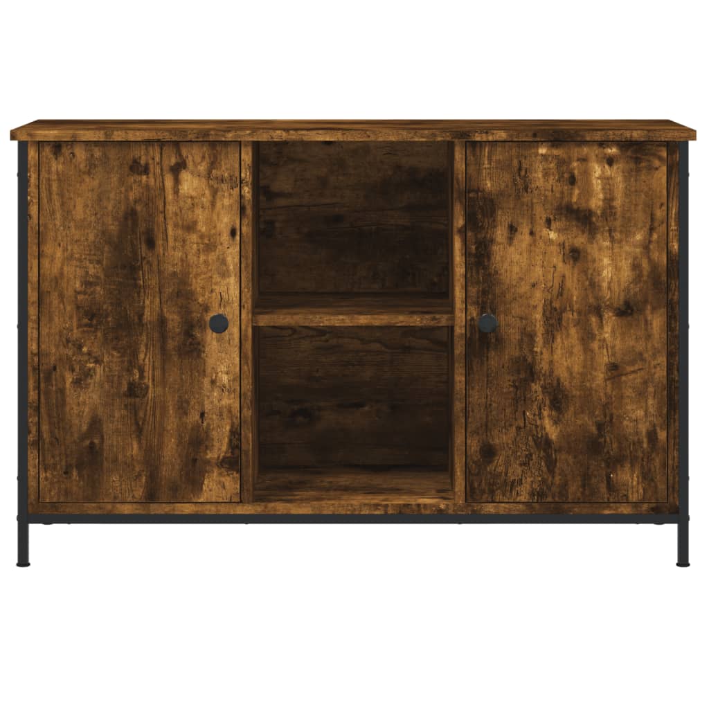 Mobile TV-Credenza per TV-Console TV Rovere Fumo 100x35x65 cm in Legno Multistrato