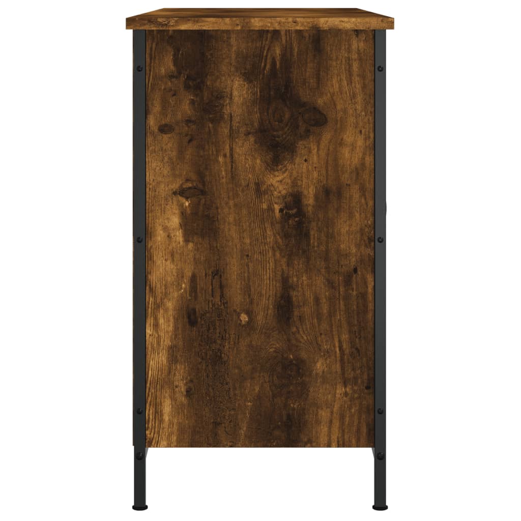 Mobile TV-Credenza per TV-Console TV Rovere Fumo 100x35x65 cm in Legno Multistrato