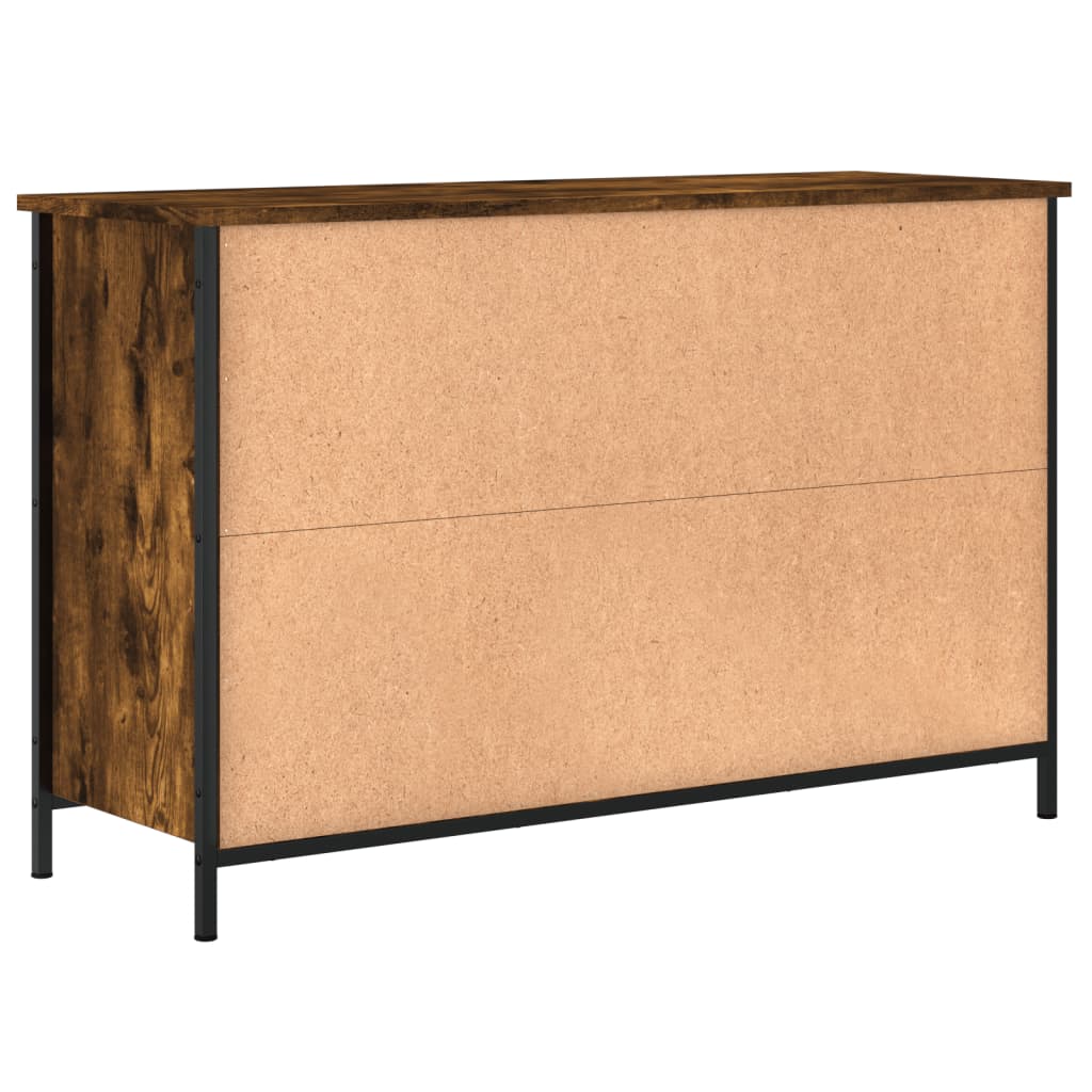Mobile TV-Credenza per TV-Console TV Rovere Fumo 100x35x65 cm in Legno Multistrato