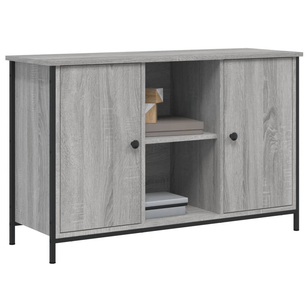 Mobile TV-Credenza TV-Console TV Grigio Sonoma 100x35x65 cm in Legno Multistrato