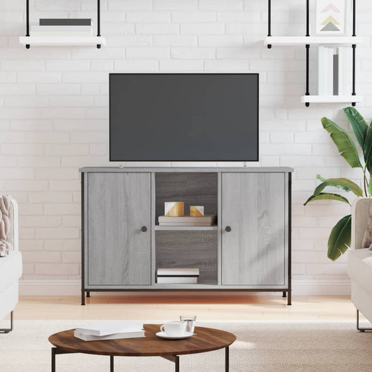 Mobile TV-Credenza TV-Console TV Grigio Sonoma 100x35x65 cm in Legno Multistrato