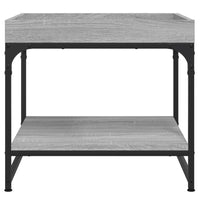 Tavolino Salotto Grigio Sonoma 49,5x49,5x45cm Legno Multistrato 832811