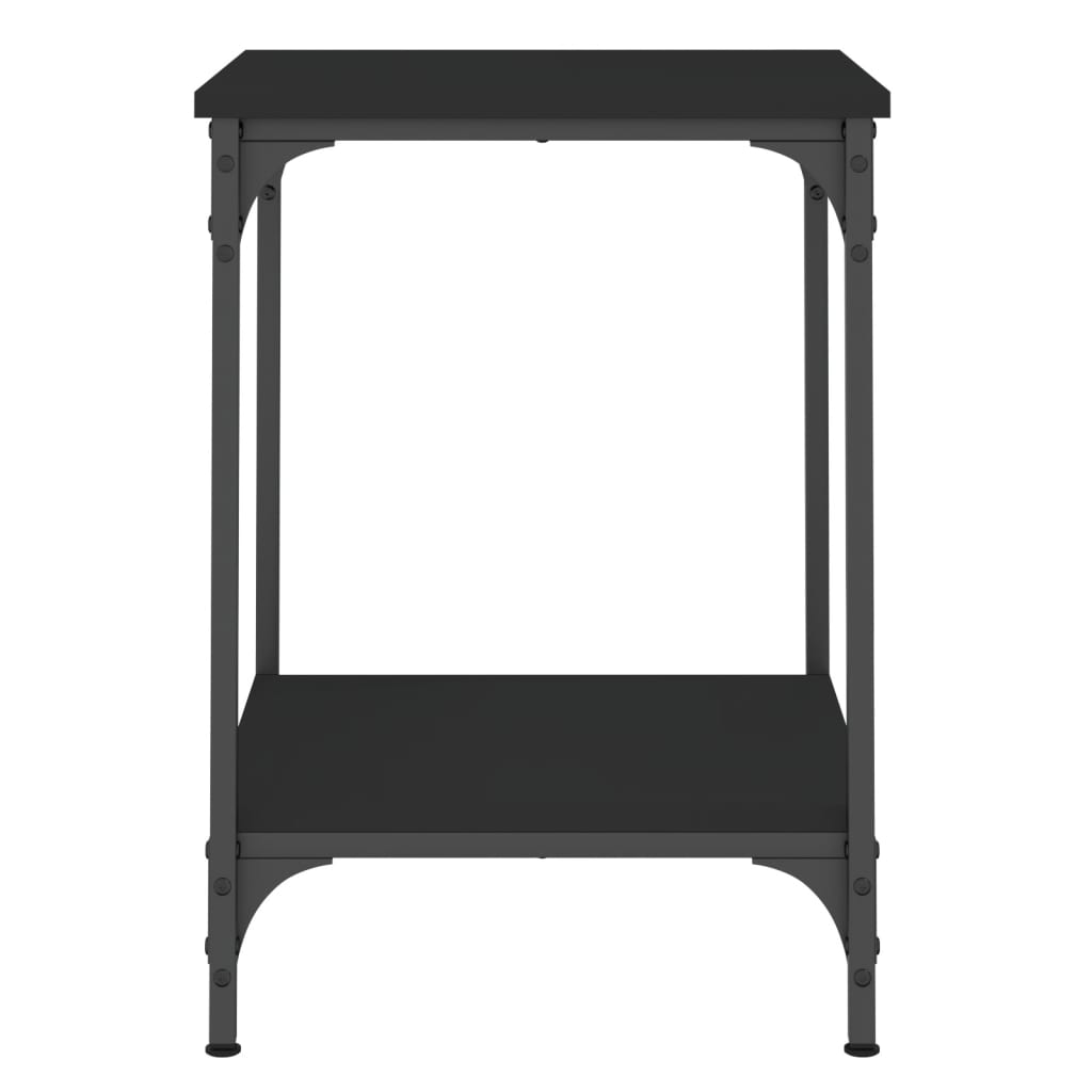 Tavolino da Salotto-Tavolino da soggiorno-Tavolo Nero 40x40x55 cm in Legno Multistrato