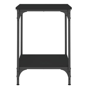Tavolino da Salotto-Tavolino da soggiorno-Tavolo Nero 40x40x55 cm in Legno Multistrato
