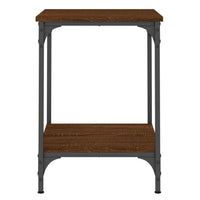 Tavolino da Salotto Rovere Marrone 40x40x55cm Legno Multistrato 832827