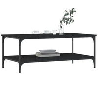 Tavolino da Salotto Nero 100x55x40 cm in Legno Multistratocod mxl 118875