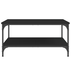 Tavolino da Salotto-Tavolino da soggiorno-Tavolo Nero 80x80x40 cm in Legno Multistrato 786080