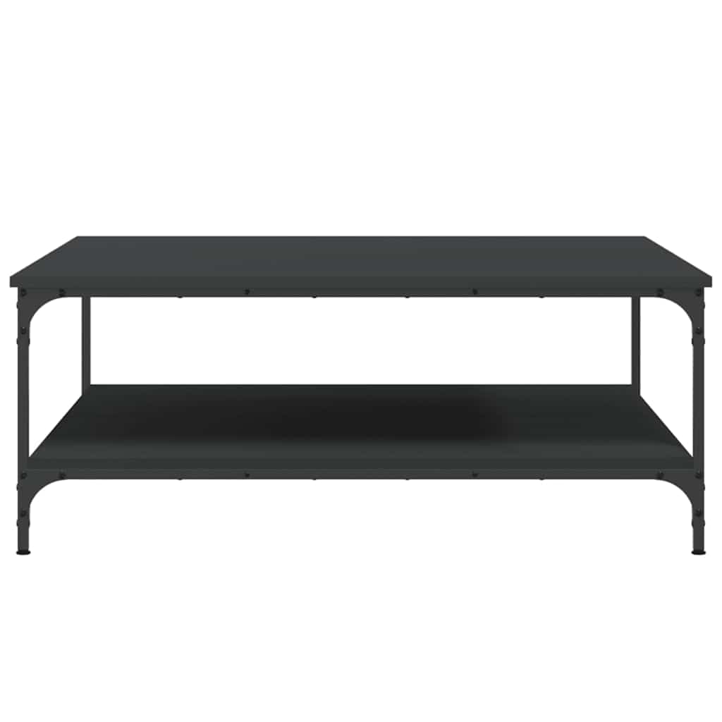 Tavolino da Salotto Nero 100x100x40 cm in Legno Multistrato 832843