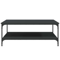 Tavolino da Salotto Nero 100x100x40 cm in Legno Multistrato 832843