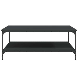 Tavolino da Salotto Nero 100x100x40 cm in Legno Multistrato 832843