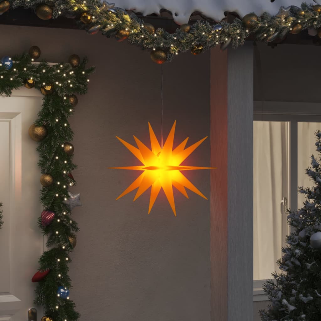 Luci di Natale con LED 3 pz Pieghevoli Gialle 43 cm 3190440