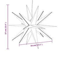 Luci di Natale con LED 3 pz Pieghevoli Rosse 57 cm 3190441