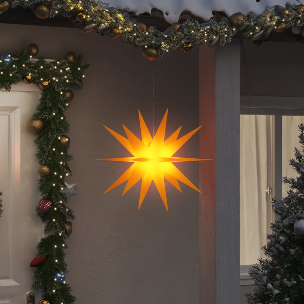 Luci di Natale con LED 3 pz Pieghevoli Gialle 57 cm 3190443