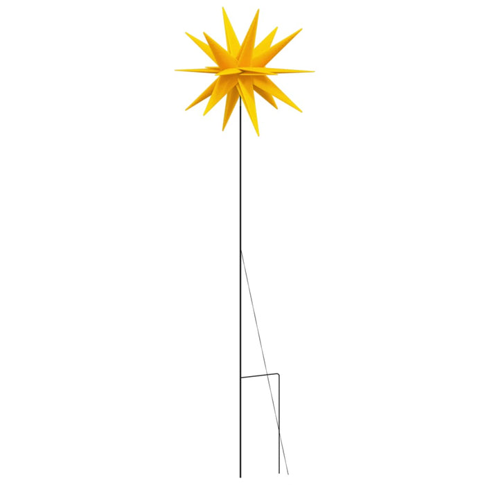 Luci di Natale con Picchi e LED 3 pz Pieghevoli Gialle 57 cm 3190446