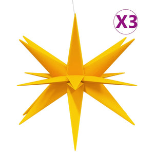 Luci di Natale con LED 3 pz Pieghevoli Gialle 100 cm 3190449