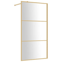 Parete per Doccia Walk-in Vetro Trasparente ESG 115x195 cm Oro 154941
