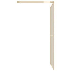 Parete per Doccia Walk-in Vetro Trasparente ESG 118x195 cm Oro 154949