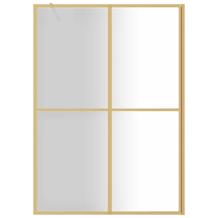 Parete per Doccia Walk-in Vetro Trasparente ESG 140x195 cm Oro 154951