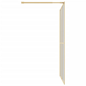 Parete per Doccia Walk-in Vetro Trasparente ESG 140x195 cm Oro 154951