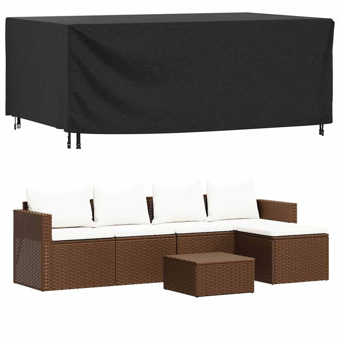 Copertura Mobili Giardino Nera 240x140x90cm Impermeabile 420Dcod mxl 98432